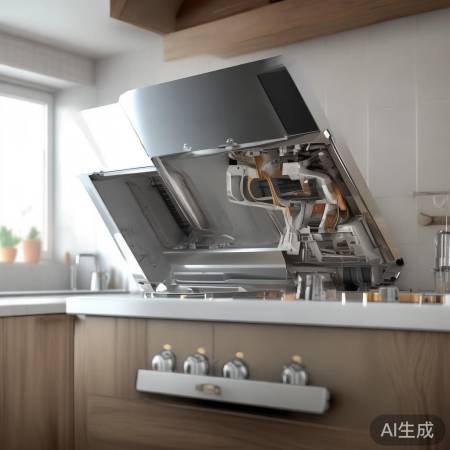 “关闭电源，开抽油烟机底盖”