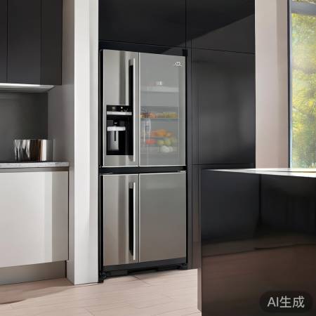 美的内嵌式冰箱600:时尚家用新选择