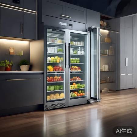 美的冰箱，大容量智能保鲜