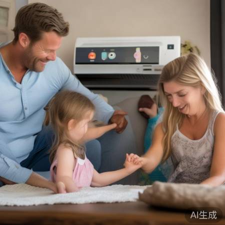 空调贴纸，温馨生活趣