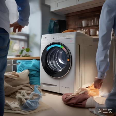 松下洗衣机绿色跳动，节能生活新体验