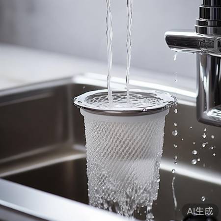 冲洗过滤网至无泡沫