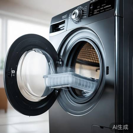 高端洗衣机自动清洗滤网