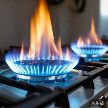 燃气灶高温致气泡破裂