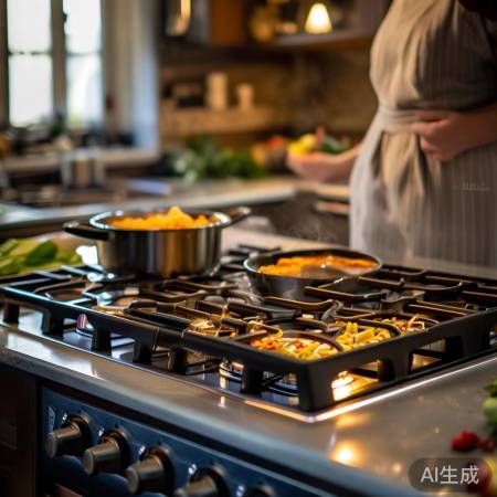 双灶燃气灶，烹饪新体验，火力十足，轻松掌控美味时光