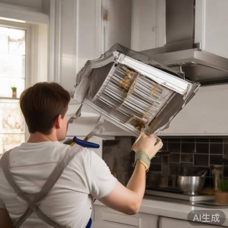 清洁油烟机滤网
