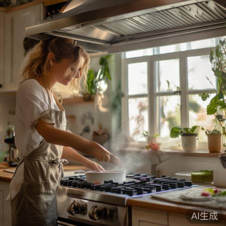 厨房空气清新生活美好