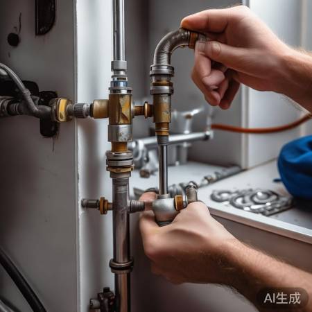 接水阀排气管,耐心调整对接