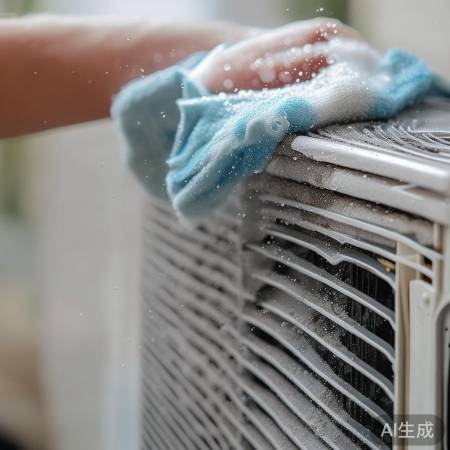 清洁空调散热片