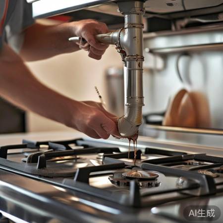 清洁燃气灶排气管