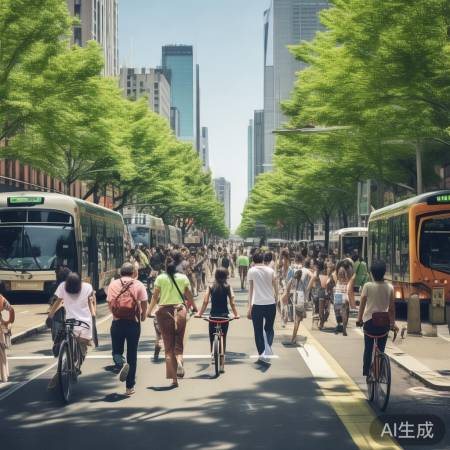 绿色出行，减少污染