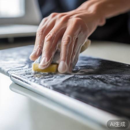 轻擦外壳，勿损表面