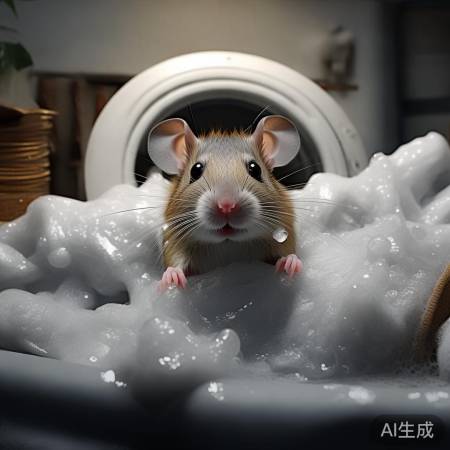 洗衣机惊现老鼠：揭秘家中卫生隐患