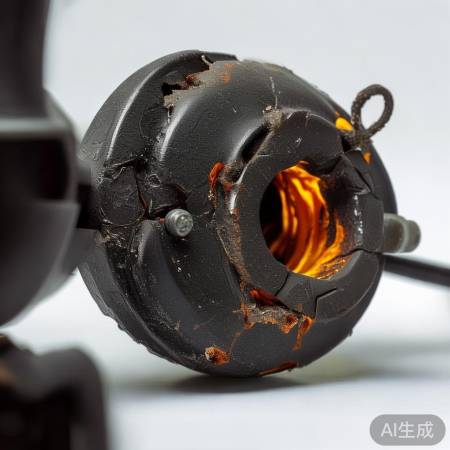 绝缘体外观异常，疑似损坏