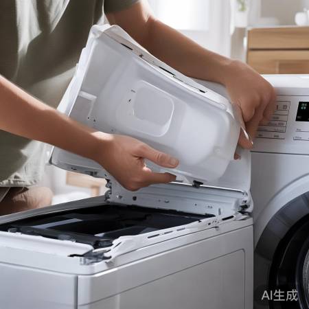 装盖插电，检查洗衣机