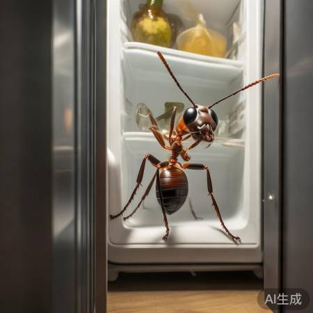 巨型蚂蚁惊现冰箱，网友热议梦境成真