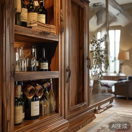 实木红酒柜，生活品味象征