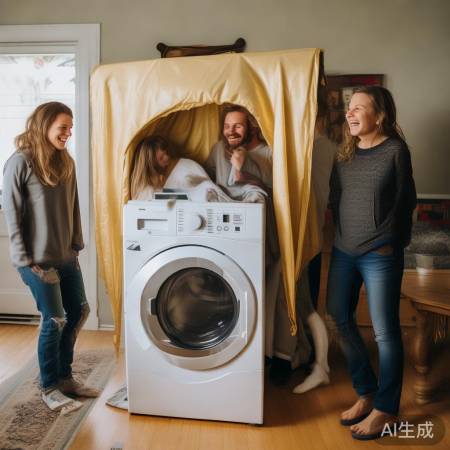 洗衣机罩子变装饰