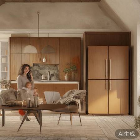 新飞冰箱品牌附近维修热线分析，冰箱棕色调色教程：打造典雅家居氛围