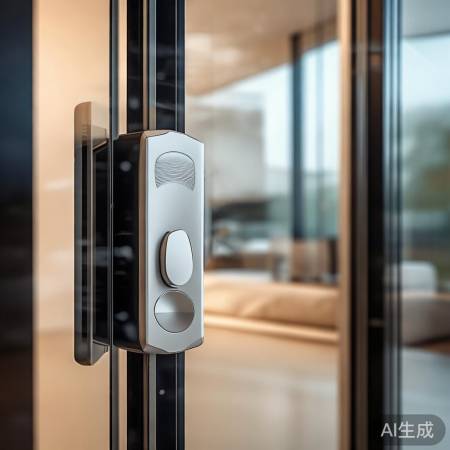 智能指纹玻璃门锁