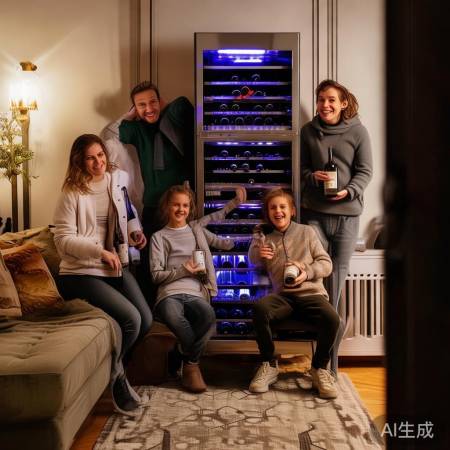 红酒柜拍照,自然创意拍出美