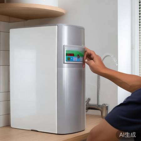 确认温度，热水生效。