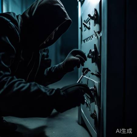 小偷用钩子开机械锁