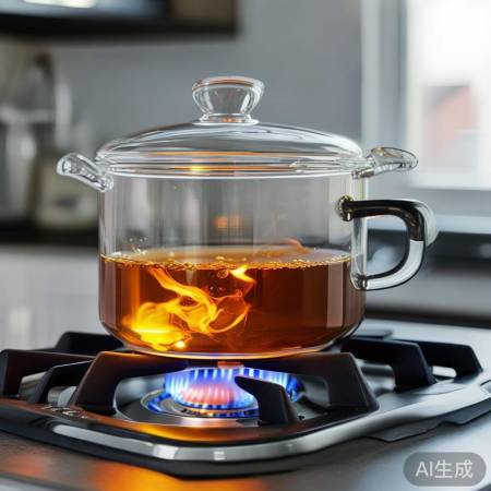 透明燃气灶炖汤锅，美观易清洗