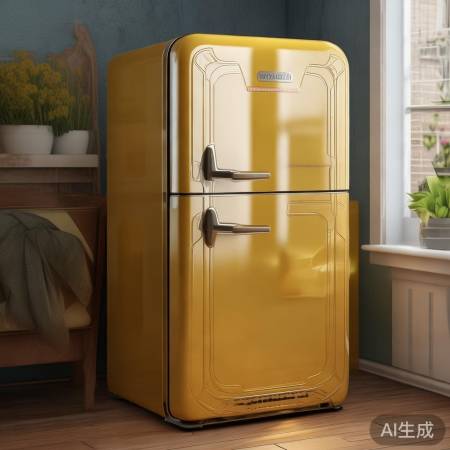 复古小冰箱，省电静音