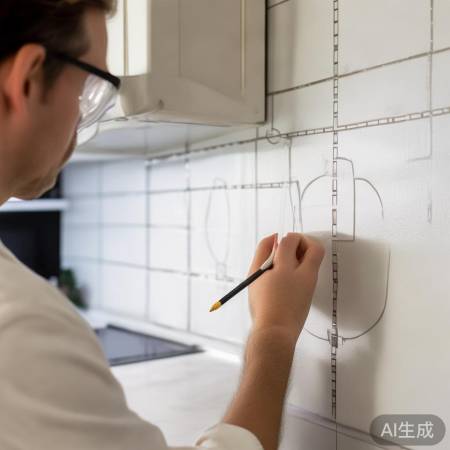 油烟机打孔注意高度和标记