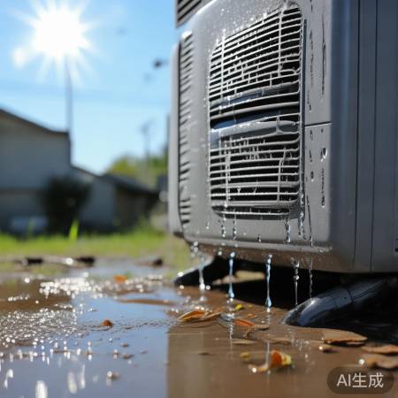 空调室外滴水现象