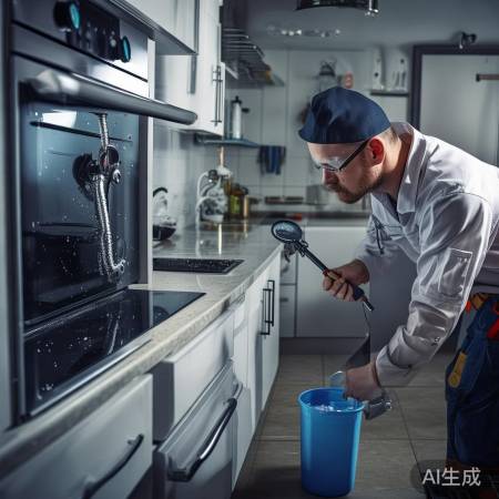 集成灶旁管子漏水排查步骤