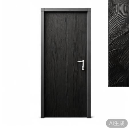 群喜防盗门客服咨询通道告诉你@防盗门专用黑木纹贴纸，美观实用两不误