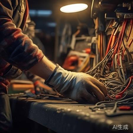 “接线小心，安全第一”