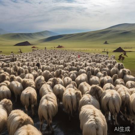 新疆阿勒泰34万羊洗香香壮观场面，你见过吗？