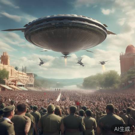 墨西哥阅兵惊现UFO？与军机同框引热议