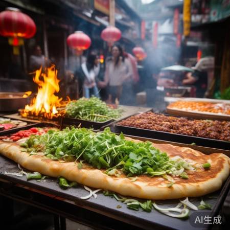 超长煎饼果子+驴肉火烧，新美食风暴来袭！