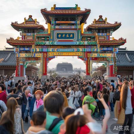 佛光寺小狗门洞走红网络