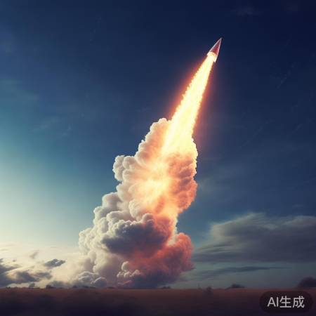 揭秘绝美火箭云：天空中的璀璨奇观！
