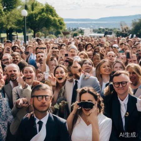 小伙结婚网友助阵，场面火爆惊动数千人！